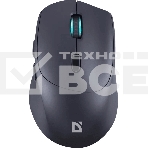 Мышь беспроводная Defender Effect X MS-095 черный, 1600 dpi, радиоканал, USB, кнопки - 6, фото5