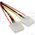 Кабель питания SATA Cablexpert CC-SATA-2MOLEX-20CM, Sata 15pin/2x Molex 4pin, 20 см, пакет, фото 1