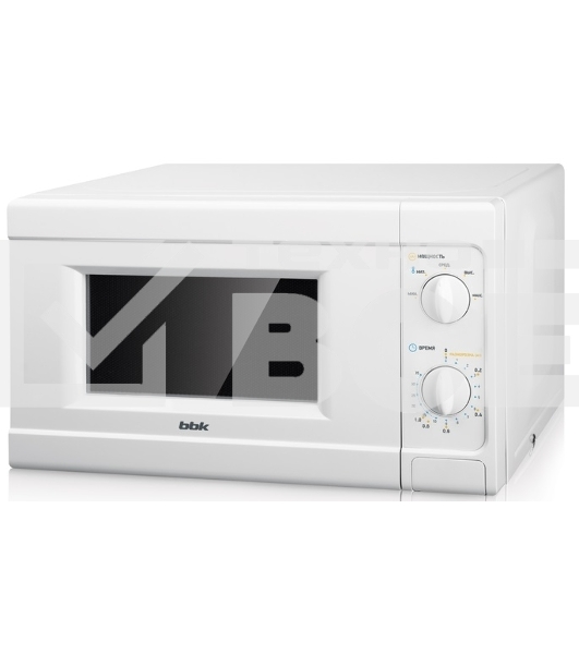 Микроволновая печь BBK 20MWS-705M/W белый, 20 л, 700 Вт, поворотный механизм