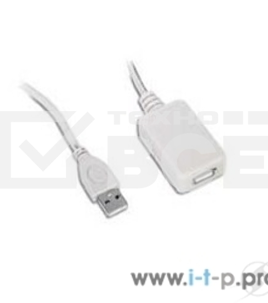 Кабель Gembird UAE016 USB 2.0 кабель удлинительный !!!Активный!!! 4.8м AM/AF