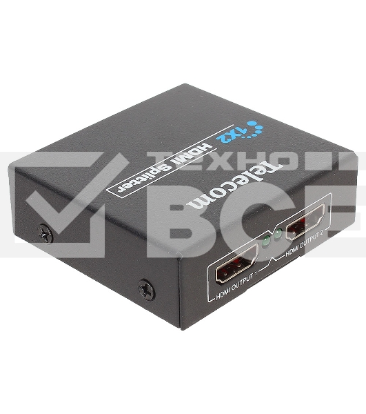 Разветвитель HDMI 1=>2 Telecom  <TTS5010>, каскадируемый , 1.4v+3D