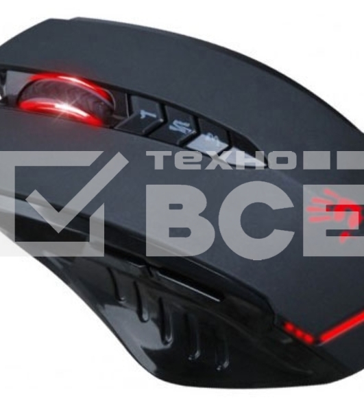 Мышь проводная A4Tech Bloody V8 черный, 3200 dpi, USB, кнопки - 8