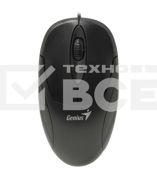 Мышь проводная Genius XScroll V3 черный, 1000 dpi, USB, кнопки - 3