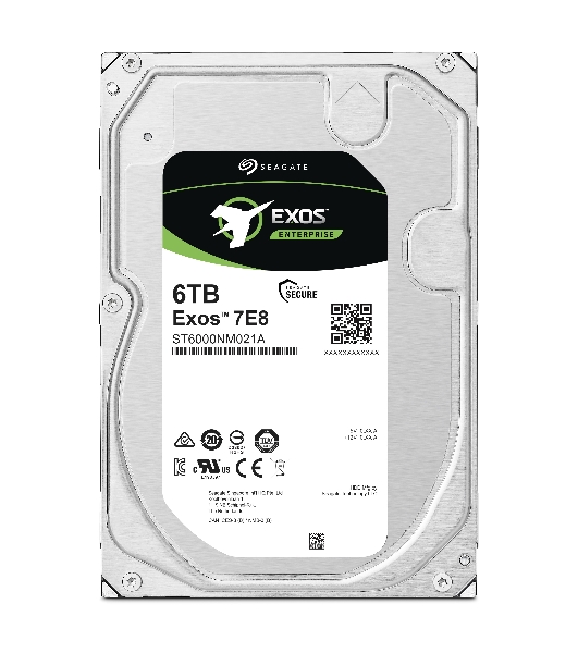 Жесткий диск HDD SATA Seagate 6Tb, ST6000NM021A, Exos 7E8, 7200 rpm, 256Mb buffer (аналог ST6000NM0115)