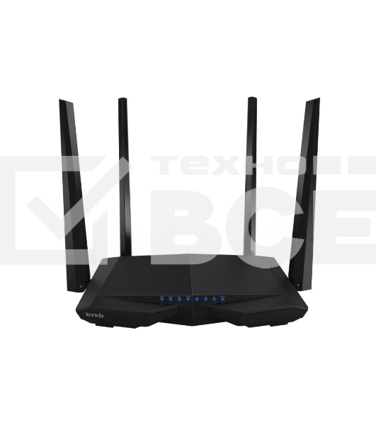 Маршрутизатор Tenda AC6 AC1200 Двухдиапазонный, Wi-Fi маршрутизатор, 4*5 дБи внешние антенны