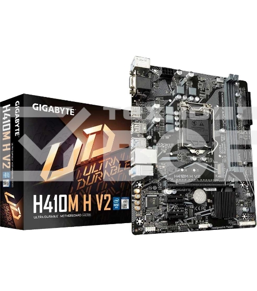 Материнская плата Gigabyte H410M H V2 (2.0/2.1), LGA 1200, Intel H470, 2xDDR4, 4xSATA, 1xM.2, 1xPCIe 3.0 x16, 2xPCIe 3.0 x1, 1xHDMI, 1xVGA, 1x 1Gb LAN, 2xUSB-A 3.2 Gen 1, 4xUSB-A 2.0, 3x3.5 мм, 7.1, Micro ATX