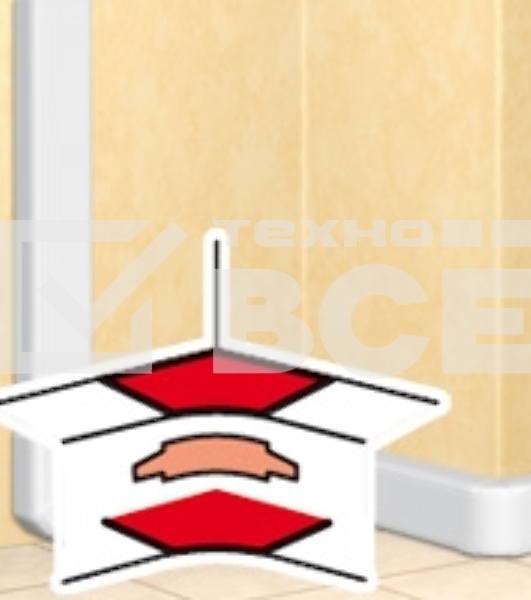 Угол внутренний Legrand 010605, переменный от 80° до 100°, для кабель-канала 105х50мм