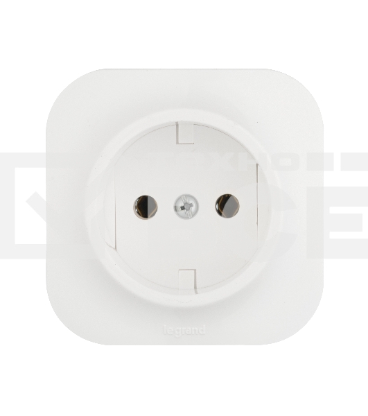 Розетка Legrand 782210 без заземления без шторок (Белая)