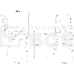Стул для кухни Бюрократ KF-3 эко.кожа слоновая кость Orion-10 металл черный на ножках (KF-3/OR-10), фото6