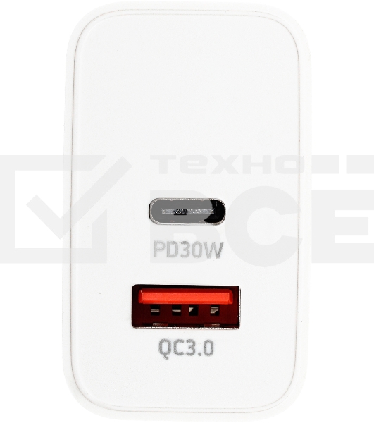Сетевое зарядное устройство Digma DGW3D 3A PD+QC белый