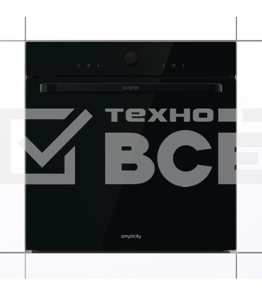 Духовой шкаф электрический Gorenje BOS67371SYB черный, встраиваемый