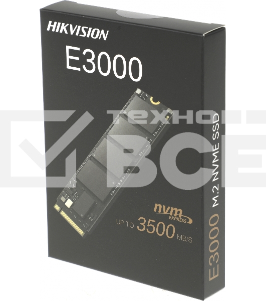 Накопитель SSD Hikvision E3000, 2048GB, PCIe 3.0 x4, M.2 2280, NVMe, R/W 3476/3137