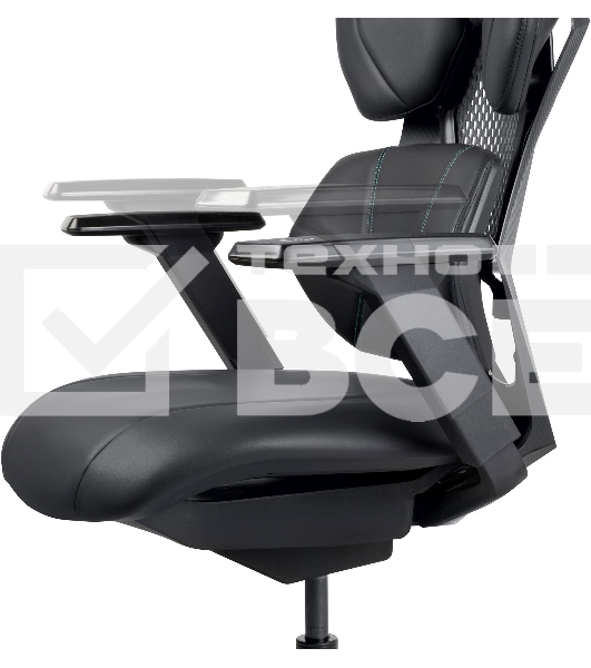 Кресло игровое GMNG GG-CH210B черный сиденье черный кожзам с подголов. крестов. пластик черный пластик черный