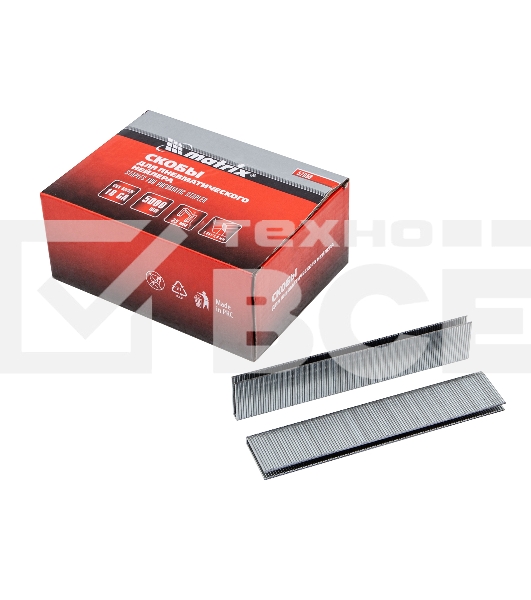 Скобы MATRIX 18GA для пнев, степлера 5000 шт 57659