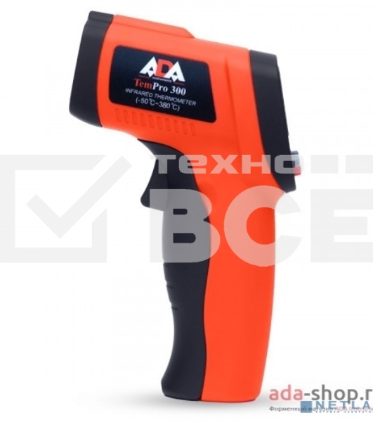 Пирометр инфракрасный ADA TemPro 300(от -32°С до 350°С) Точность ±1.5°С