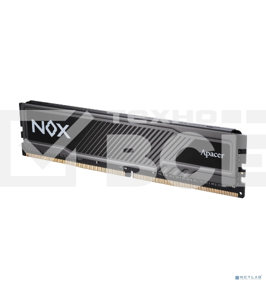 Оперативная память Apacer Nox, DDR4, 16GB (1x16 GB), 3200 MHz, CL16, радиатор, чёрный