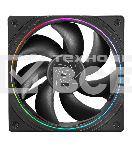 Вентилятор для корпуса Thermaltight TL-S12 (120x120x25mm, 4-pin PWM, ARGB, 47.6CFM, 23.2dBA, 1500RPM, Black)