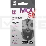 Мышь проводная Defender Optimum MB-270 черный, 1200 dpi, USB, кнопки - 3, фото5
