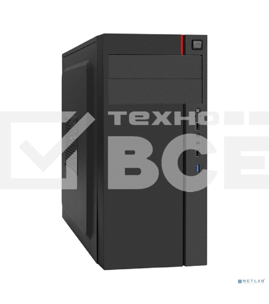 Компьютерный корпус Miditower ExeGate AA-440U-UNS500 (ATX, БП UNS500 с вент. 12см, 2хUSB+1хUSB 3.0, аудио, черный)