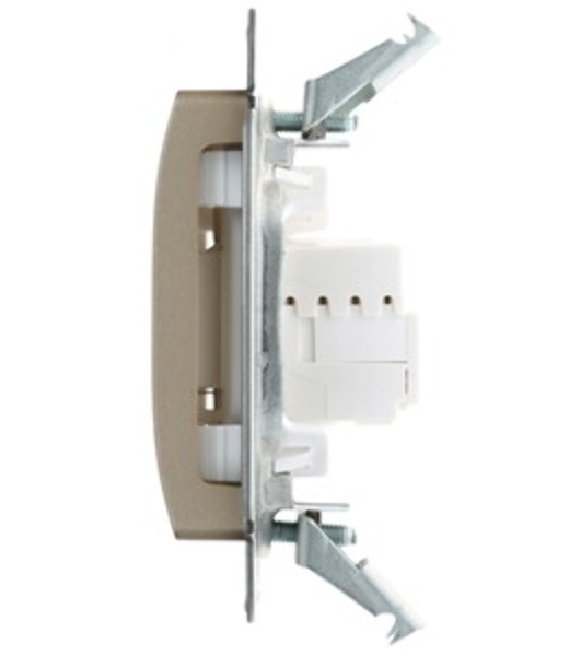 Розетка компьютерная 2-ая компьютерная RJ45+RJ45, кат.5E SE Glossa Графит