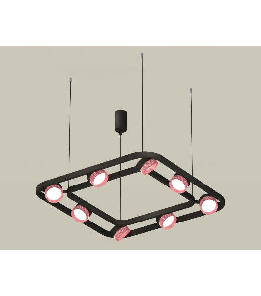Светильник Ambrella light XB9182201/8 SBK/PI черный песок/розовый GX53 (C9182, N8486)