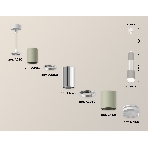 Светильник Ambrella Light XP7423003 SGR/PSL/CL серый песок/серебро полированное/прозрачный MR16 GU5.3, фото 1