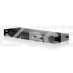 Переключатель KVM ATEN CS1716i-AT-G 16-портовый PS/2-USB KVM Over the NET переключатель c доступом c локального и удаленых рабочих мест.