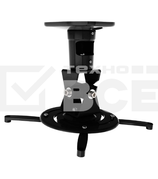 Кронштейн для проектора Cactus CS-VM-PR01-BK черный макс.10кг настенный и потолочный поворот и наклон