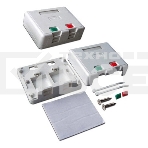 Розетка Lanmaster Mosaic NM-EL45X45-WH (упак.:1шт) 1м белый, фото 1