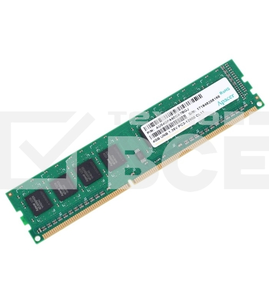 Оперативная память Apacer, DDR3L, 4GB (1x4GB), 1600MHz, CL11, DIMM