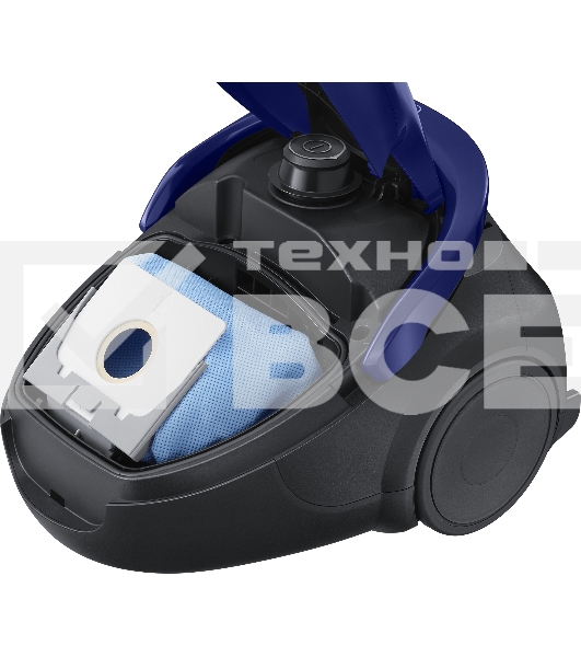 Пылесос Samsung VC20M251AWB синий, 460/2000 Вт, уборка сухая, пылесборник мешок 2.5 л