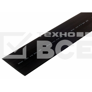 Термоусаживаемая трубка Rexant 120,0/60,0 мм, черная, упаковка 10 шт. по 1 м