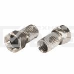 Разъем антенный на кабель штекер F для кабеля SAT (с резиновым уплотнителем) (блист.2шт) Rexant 06-0005-A2, фото4