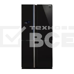 Холодильник Sharp SJ-FS97VBK черное стекло трёхкамерный 393/207 л морозилка снизу, фото8