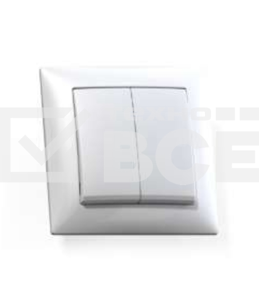 Выключатель 2-кл. СП Селена 10А IP20 С510-379 бел. Кунцево 8103