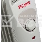 Масляный обогреватель Ресанта ОММ-7Н (7 секций) белый, 700 Вт, 10 м2, термостат 67/3/1, фото5