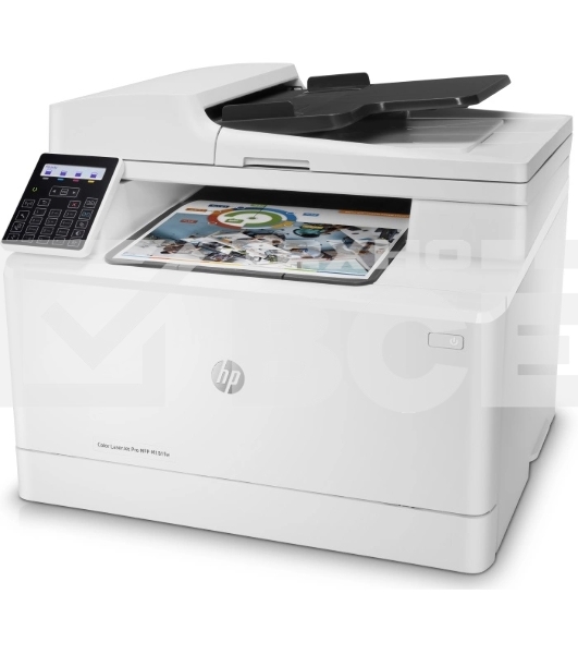МФУ лазерный HP Color LaserJet Pro M183fw (7KW56A), A4, цветной, печ. до 16 стр/мин., скан. до 15 стр/мин. (ч/б) 8 стр/мин. (цвет), 600 x 600 dpi (печать) 1200x1200dpi (скан.), USB, RJ-45, Wi-Fi, Air Print, Mopria