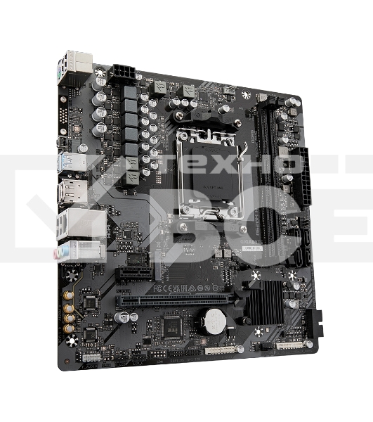 Материнская плата Gigabyte A620M H (V1.2), SocketAM5 AMD A620 2xDDR5 mATX AC`97 8ch(7.1) GbLAN RAID+VGA+HDMI