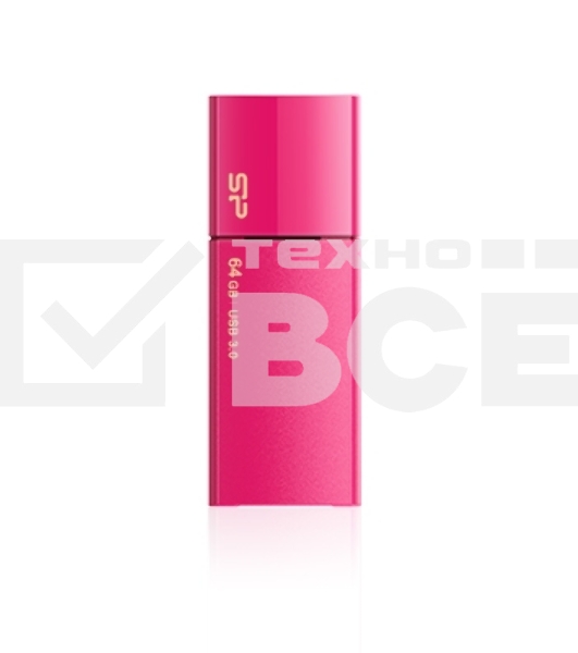 Флеш диск 64Gb Silicon Power Blaze B05, USB 3.0, Розовый