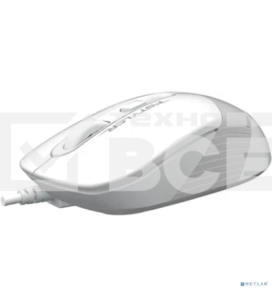 Мышь проводная A4Tech Fstyler FM10S белый/серый, 1600 dpi, USB, кнопки - 4