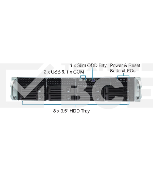 Серверный корпус CS-R25 with 12G HDD BP and 550w RPS