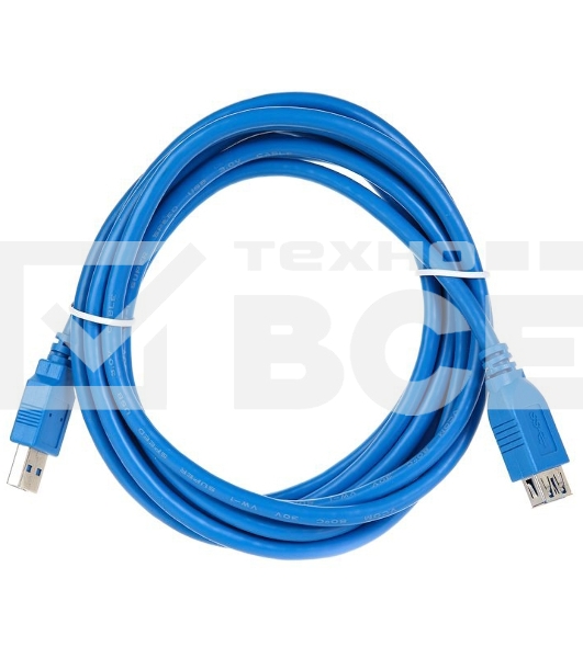 Кабель VCOM VUS7065-3M Кабель удлинительный USB3.0 Am-Af 3m