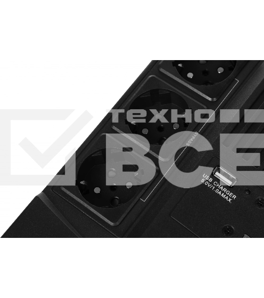 Источник бесперебойного питания SKAT-UPS 800 AI ИБП 220В 480Вт 1 АКБ 9А.ч внутр. меандр. стаб-ция напр-я. 6 выходов Бастион 452