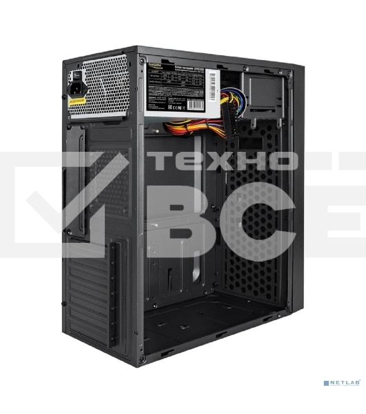 Компьютерный корпус Miditower ExeGate AA-440U-UNS500 (ATX, БП UNS500 с вент. 12см, 2хUSB+1хUSB 3.0, аудио, черный)