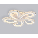 Потолочный светодиодный светильник Ambrella light FA1703/5 WH/CH белый/хром 149W 3000K-6400K 540*540*90 (ПДУ РАДИО 2.4G), фото5