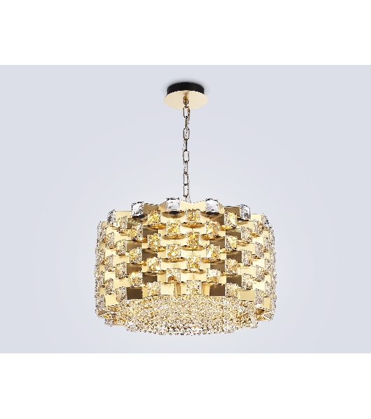 Люстра Ambrella light LH41003/12 BS/CL латунь/прозрачный E14*12 max 40W D540*290