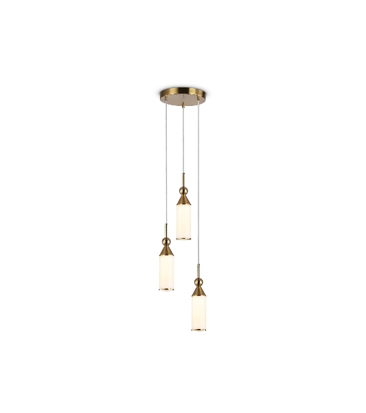 Светильник Ambrella light LH55272/3 BS/FR латунь/белый матовый E14 max 40W D230*1200