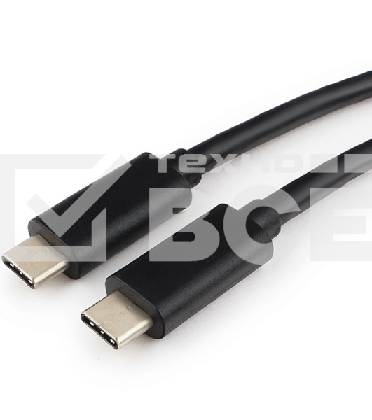 Кабель USB Cablexpert CCP-USB3.1-CMCM-2M, USB3.1 Type-C/USB3.1 Type-C, 2м, пакет
