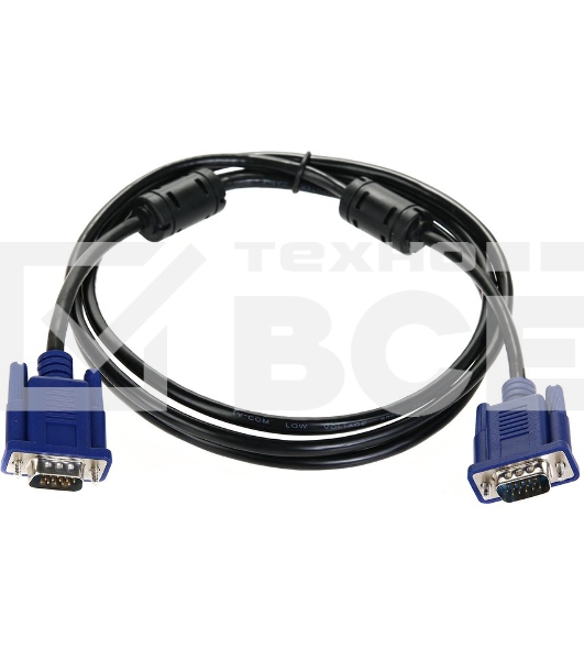 Кабель соединительный SVGA (15M/M) 1,8m 2 фильтра TV-COM <QCG120H-1.8M>