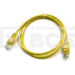 Патч-корд Buro cat5E 1м желтый RJ-45 (m)-RJ-45 (m), фото 1